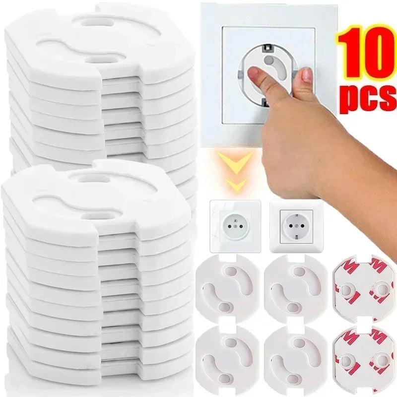 Elsäkerhetsplugg för Barn – 1/10-pack Uttagsskydd